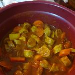 Curried sausages - microwave pressure cooker | bunch