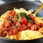 Spaghetti Squash with Meat Sauce (Whole30 Compliant)