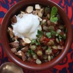 3-Minute, Healthy Microwave Mug Meal: Spiced Lentils with Yogurt, Almonds  and Mint {vegetarian, vegan, gluten-free}