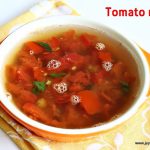 Indian microwave cooking recipes | instant tomato rasam - Jeyashri's Kitchen