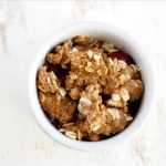 Seriously Good Cherry Crisp (best topping!) - Fit Foodie Finds