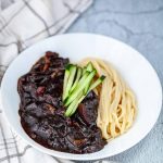 Korean Jajangmyeon (Black Bean Noodles) | Oh My Food Recipes