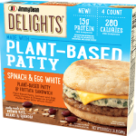 Delights Plant-Based Patty, Spinach & Egg White Sandwich | Jimmy Dean® Brand