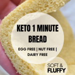 Keto 1 Minute Microwave Bread - Mouthwatering Motivation