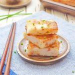 Taro Sweet Potato Fried Nian Gao (Chinese New Year Cake) |  MyKitchen101en.com