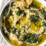 creamy mashed rutabaga with olive oil, lemon and herbs - With Spice