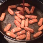 How do you boil cocktail frankfurts?