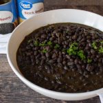 How do you cook canned black beans in the microwave?