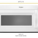 WMH31017HW Whirlpool 1.7 cu. ft. Microwave Hood Combination with Electronic  Touch Controls WHITE - Manuel Joseph Appliance Center