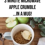 Microwave Apple Crumble in a Mug in just 3 Minutes!