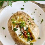 Easy Microwave Baked Potato - Meatloaf and Melodrama