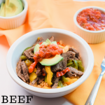 Quick Microwave Beef Fajita Bowl | Just Microwave It