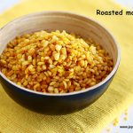 Microwave roasted moong dal | indian microwave recipes - Jeyashri's Kitchen