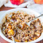 5-Minute Microwave Apple Crisp for One - Averie Cooks