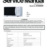 Panasonic NN-SM332WZPE Service Manual — View online or Download repair  manual