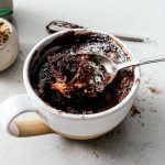 Chocolate Vegan Mug Cake - The Cheeky Chickpea