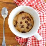 2 Minute Chocolate Chip Cookie (no egg) | Heather's Homemade