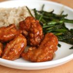 This Week for Dinner: Costco's Orange Chicken, Short Grain Brown Rice &  Leftover Asparagus - This Week for Dinner