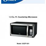 OSTER OGZF1301 USER MANUAL Pdf Download | ManualsLib