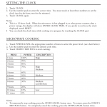 Operation instructions, Setting the clock, Microwave cooking | Oster  OTM1101VBS User Manual | Page 7 / 19