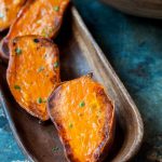 oven roasted sweet potato%20halves - Marin Mama Cooks