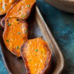 oven roasted sweet potato halves - Marin Mama Cooks