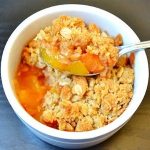 Peach Crisp for One - wilmingtonparent.com