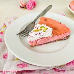 Eggless Baked Rose Cardamom Cheesecake – Cook with Rekha