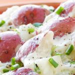 Zesty Ranch Potato Salad {No Mayo + Gluten Free}