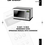 r-24st / r-2b34 microwave oven operation manual with cookbook