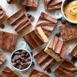 The BEST Chocolate Peanut Butter Rice Krispie Treats | Foodtasia
