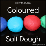 How to make coloured salt dough - Messy Little Monster