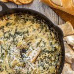 HOT SPINACH & ARTICHOKE DIP - Deliciously Sprinkled