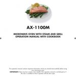 SHARP AX-1100SLM OPERATION MANUAL WITH COOKBOOK Pdf Download | ManualsLib