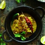 Low Oil Microwave Indian Green Chicken Curry Recipe With Video -  saffronstreaks
