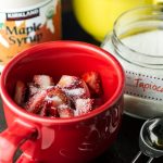 Strawberry Rhubarb Crumble with Mascarpone | Slumber and Scones