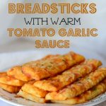 Easy Tomato Parmesan Pizza Sticks Recipe with Tomato Dipping Sauce