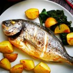 Oven-baked gilt-head bream; white fish recipe - PassionSpoon recipes