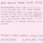 Red Baron Microwave Pizza Instructions