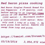 Red Baron Microwave Pizza Instructions