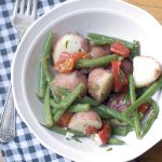 Garlic Herb Roasted Potatoes and Green Beans Recipe