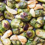 Easy Oven Roasted Brussels Sprouts Recipe With Garlic | Wicked Spatula