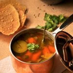 Zucchini and Carrot Garlic Rasam - Just Homemade