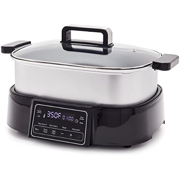 Review and Features of GreenPan Stainless Steel 8-in-1 Skillet Grill & Slow Cooker