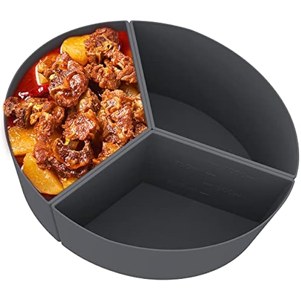 Dompion Reusable Silicone 3-Divider Slow Cooker Liners