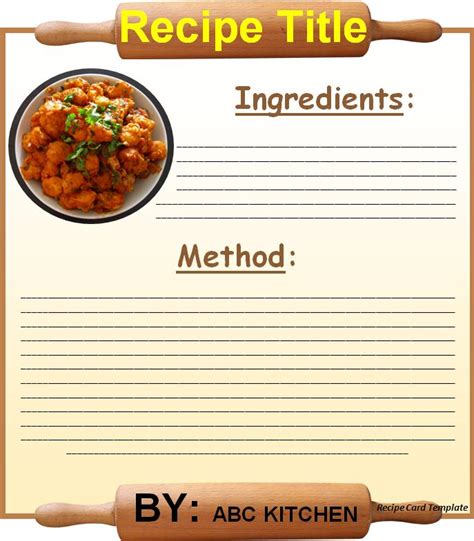 Recipe Template Guide