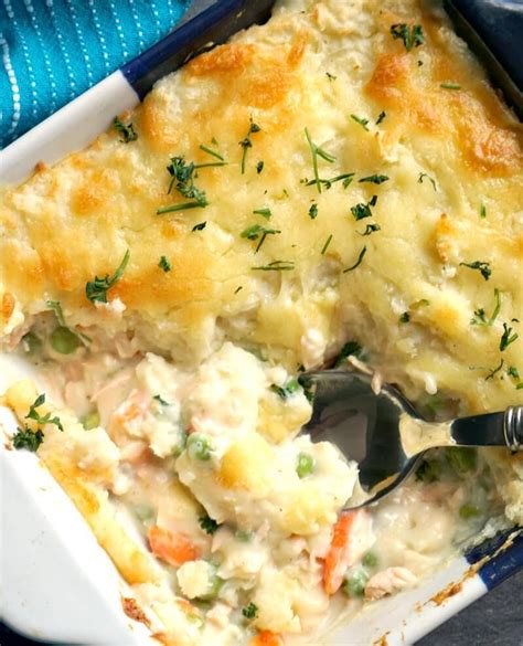 Delicious Seafood Bake with Mash Topping