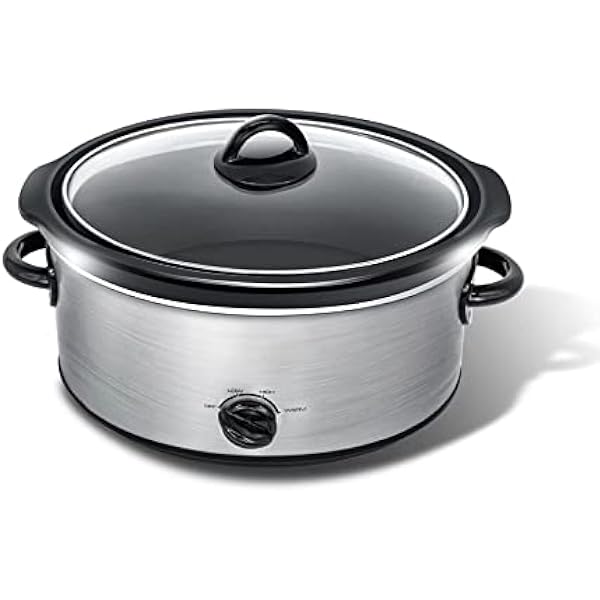 7QT Slow Cooker in Stainless Steel