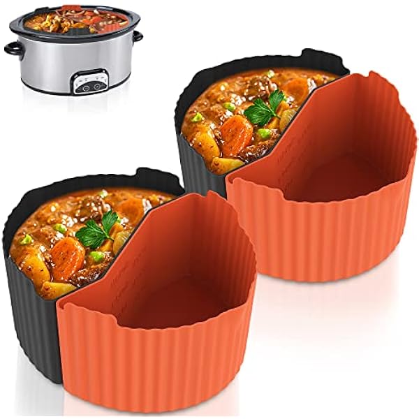 4PCS Slow Cooker Liners Compatible with Crock Pot 6 Quart Oval Slow Cookers