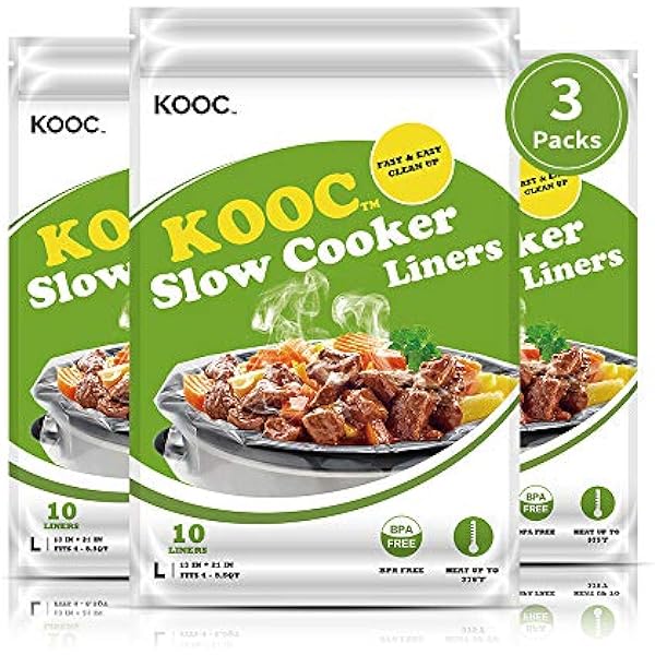 KOOC Premium Disposable Slow Cooker Liners